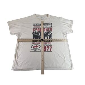 The Thread Shop Foreigner Band Tour Graphic Tee 2X White 100% Cotton Rock